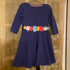 MINI BODEN 3/4 sleeve girls dress. Size 6-7.